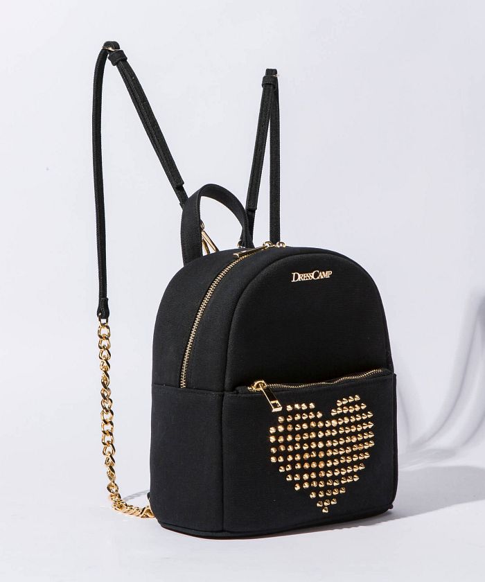 DRESSCAMP(DRESSCAMP)/DRESSCAMP (ドレスキャンプ) スタッズハートデザインバックパック/